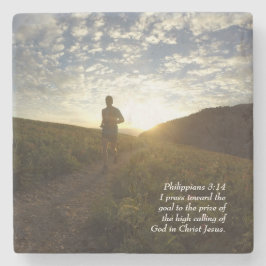 Porta-copo De Pedra Pressione em direção à escritura 3:14 da Goal Phil