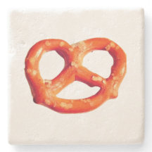 Pretzel Knot Snacks Pretzels Porta copos Pedra