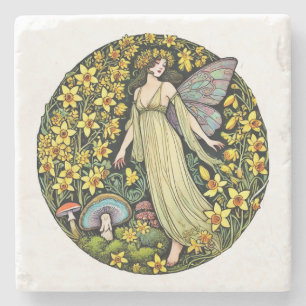 Porta-copo De Pedra Primavera Flower Fairy Flower Fairies