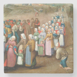 Porta-copo De Pedra Procissão de Casamento Tradicional (Arte Vintage)