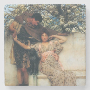 Porta-copo De Pedra Promessa de Primavera (por Lawrence Alma-Tadema)