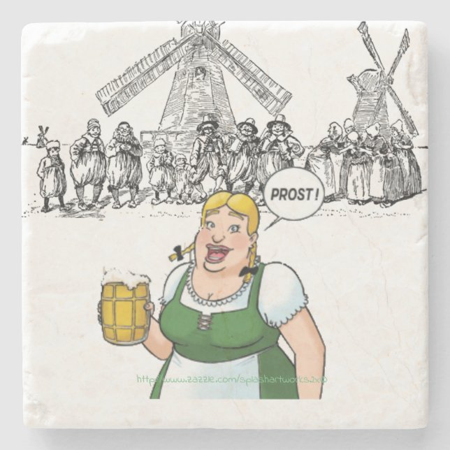 Porta-copo De Pedra "Prost!" (Frente)