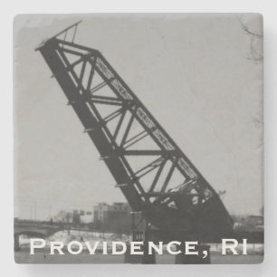 Porta-copo De Pedra Providence, RI 'Stuck-Up Bridge'