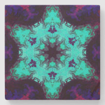Psicodélico Mandala Flor Azul e Roxo