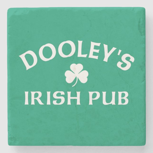 Porta-copo De Pedra Pub Irlandês de Dooley (Frente)