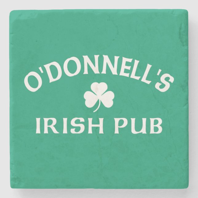 Porta-copo De Pedra Pub Irlandês de O'Donnell (Frente)