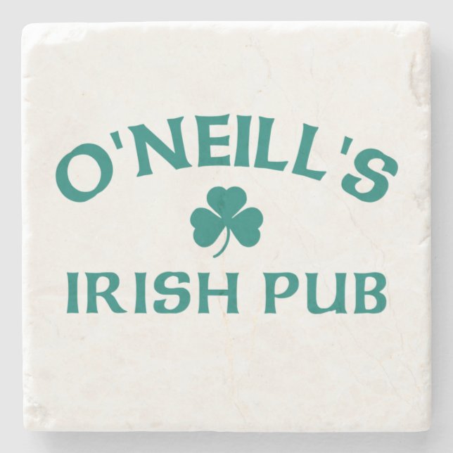 Porta-copo De Pedra Pub Irlandês O'Neill's  (Frente)