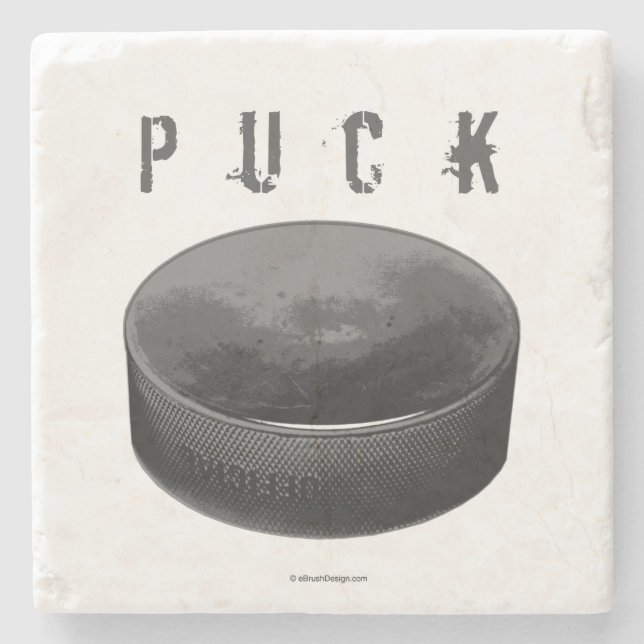 Porta-copo De Pedra PUCK (Hockey) (Frente)