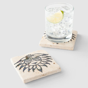 Porta-copo De Pedra Pueblo Sun Native American