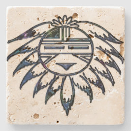 Porta-copo De Pedra Pueblo Sun Native American