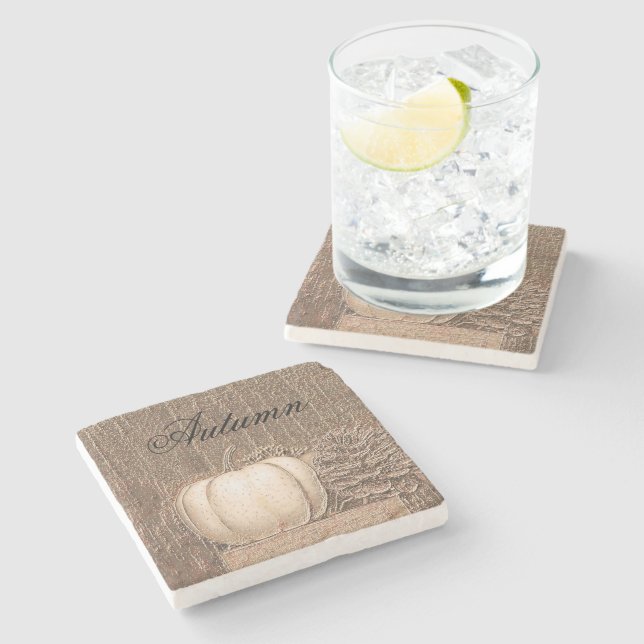 Porta-copo De Pedra Pumpkin Cai No Dourado País Elegante Metálico Bran (Lateral)