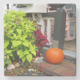 Porta-copo De Pedra Pumpkin e Coleus - Martha's Vineyard