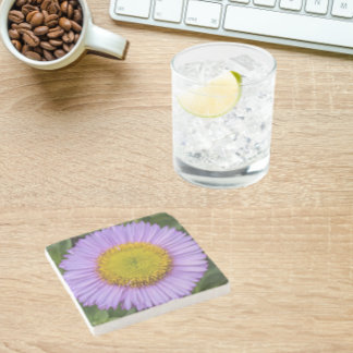 Porta-copo De Pedra Purple Fleabane Daisy Floral