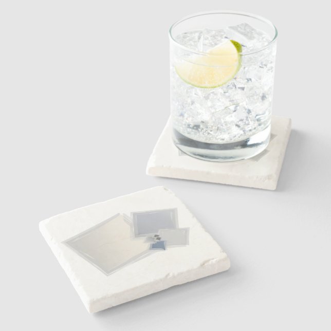 Porta-copo De Pedra Quadrados Fibonacci Rolling (Lateral)