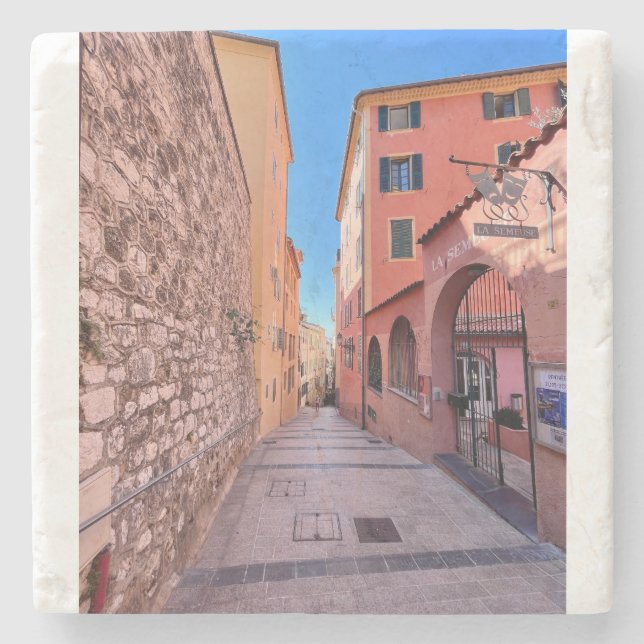 Porta-copo De Pedra Quaint becos franceses (Frente)