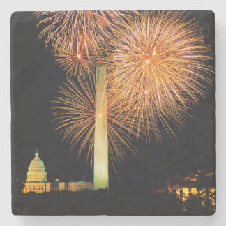 Porta-copo De Pedra Quarto de julho, exposição do fogo-de-artifício,