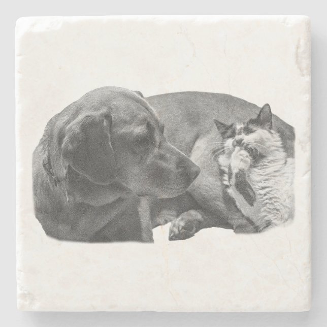 Porta-copo De Pedra Quebra de Sip com Parceiros (Frente)