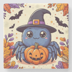 Porta-copo De Pedra Queda/outono/aranha/bruxa/halloween