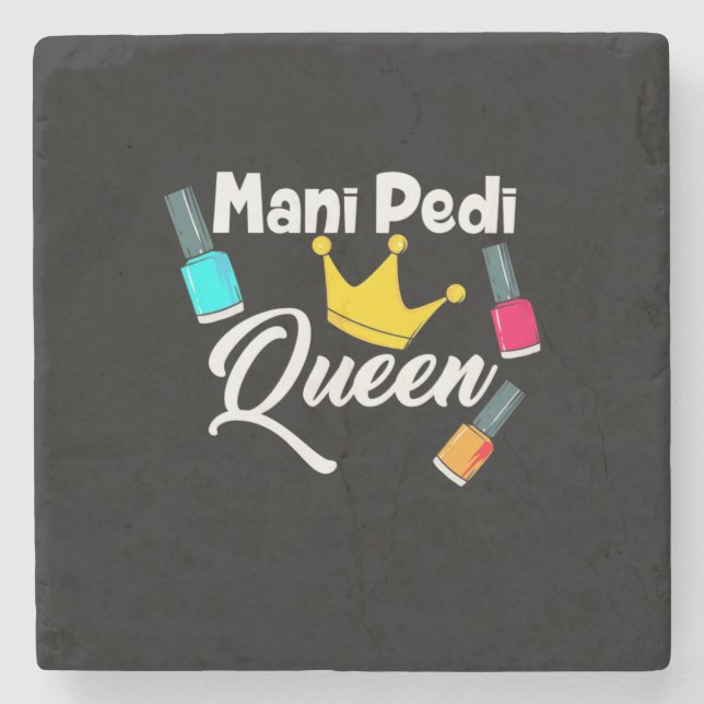 Porta-copo De Pedra Queen Nail Artist (Frente)