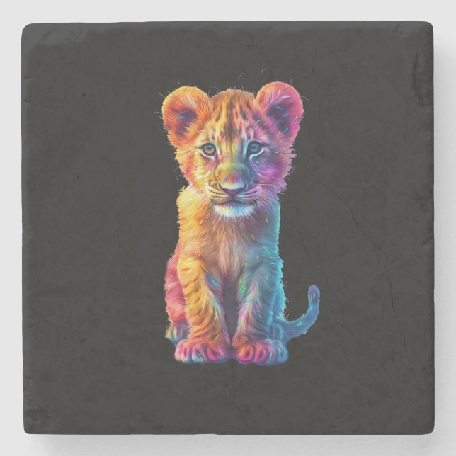 Porta-copo De Pedra Querida, Big Cat Cub (Frente)