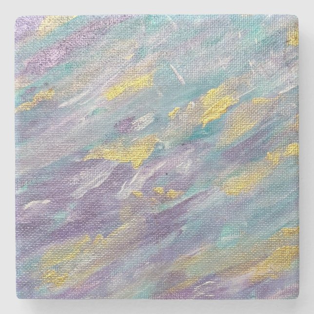 Porta-copo De Pedra Quiet Reign Modern Art (Frente)