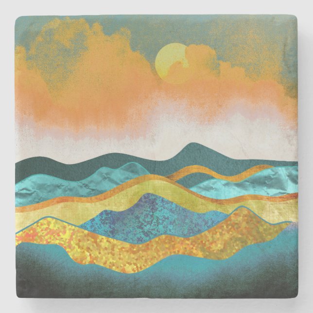 Porta-copo De Pedra Rain Storm (Frente)