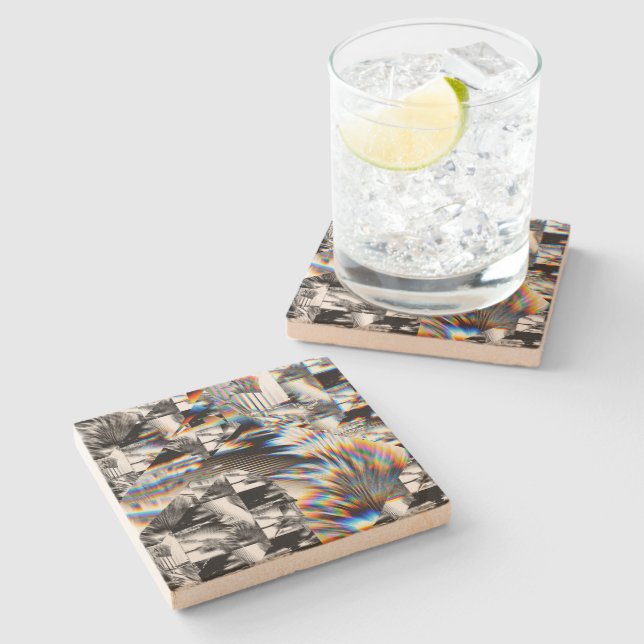 Porta-copo De Pedra Rainbow Assault  Stone Coaster (Lateral)