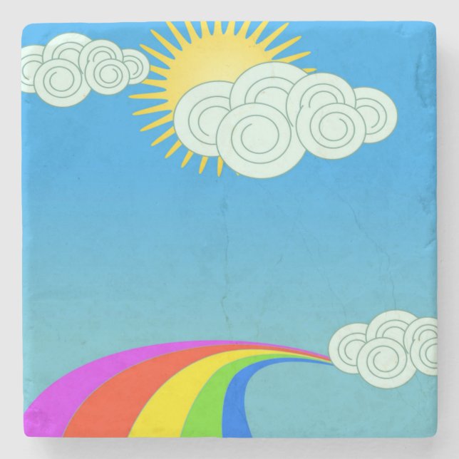 PORTA-COPO DE PEDRA RAINBOW SKY (Frente)
