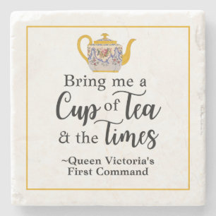 Porta-copo De Pedra Rainha Elegante Victoria Tea Cita Vitoriana Custa