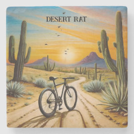 Porta-copo De Pedra Rato do Deserto, personalizável