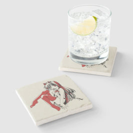 Porta-copo De Pedra RBP, Neko a Garota Anime Sexy Gatinha Furry