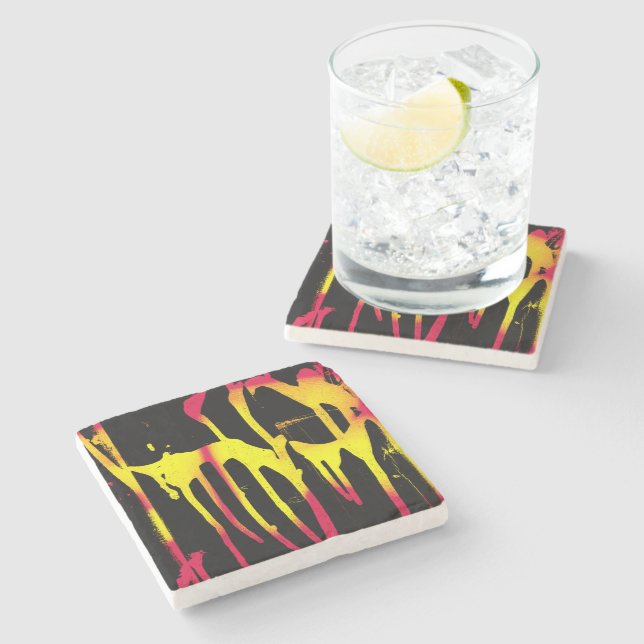 Porta-copo De Pedra rebarbas e expurgos e bacanais (Lateral)