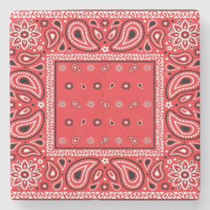 Porta-copo De Pedra Red bandana paisley bandanas rap hip hop