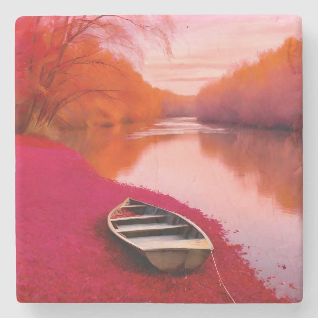 Porta-copo De Pedra Red River Sunrise (Frente)