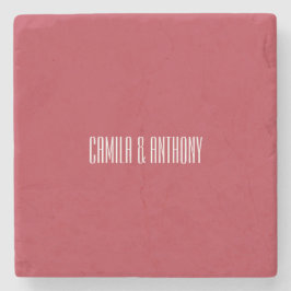 Porta-copo De Pedra Red Wedding