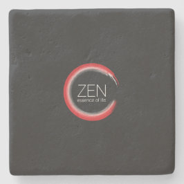 Porta-copo De Pedra Red Zen