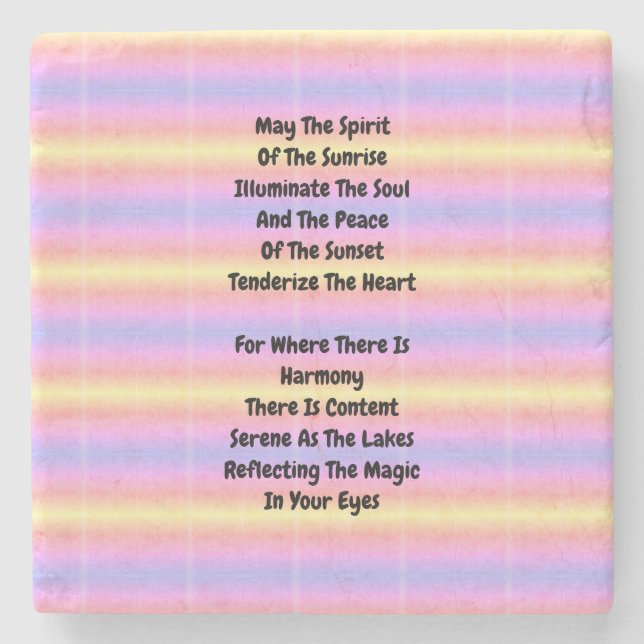 Porta-copo De Pedra Refletindo A Mágica (Frente)