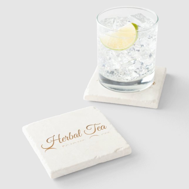 Porta-copo De Pedra Reflexão de Chá de Ervas (Lateral)