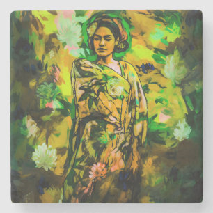 Porta-copo De Pedra Regal Woman