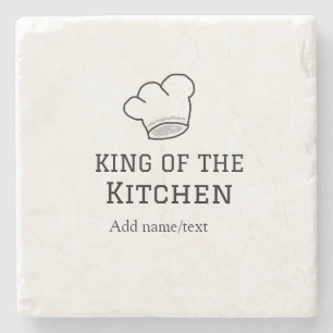 Porta-copo De Pedra Rei do cozinhar do cozinheiro da cozinha adiciona 