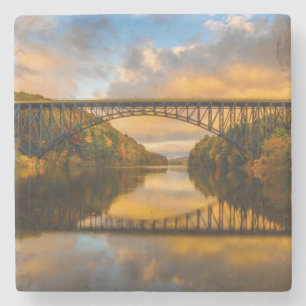 Porta-copo De Pedra Rei francês Ponte na queda