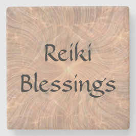 Porta-copo De Pedra Reiki Blessings