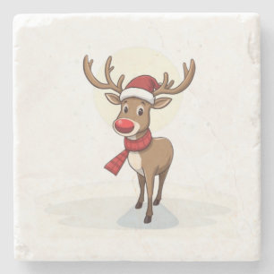 Porta-copo De Pedra Reindeer