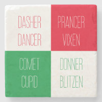 REINDEER NOMES Marble Stone Porta copos