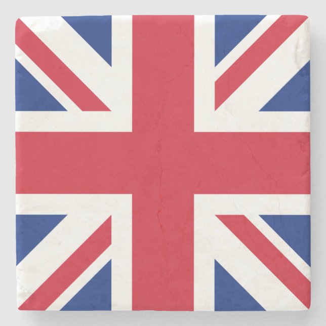 Porta-copo De Pedra Reino Unido Bandeira Union Jack das Colônias Britâ (Frente)