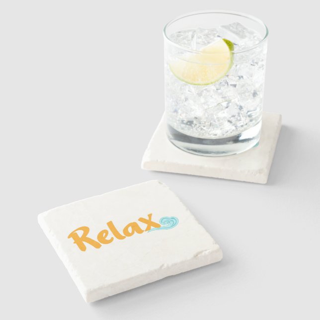 Porta-copo De Pedra Relax Stone Coaster (Lateral)