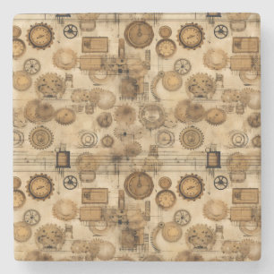 Porta-copo De Pedra Relógio Russo Steampunk Grunge (4)