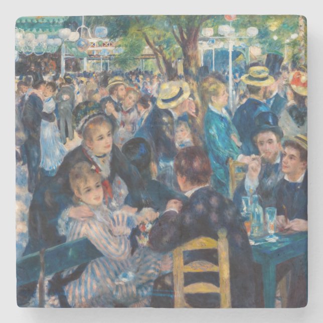 Porta-copo De Pedra Renoir - Dança no Le Moulin de la Galette (Frente)