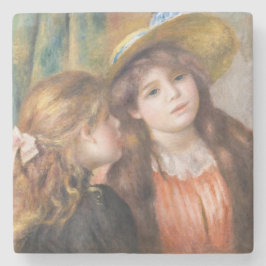 Porta-copo De Pedra Renoir - Retrato de Duas Meninas