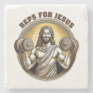 Porta-copo De Pedra Reps para Jesus